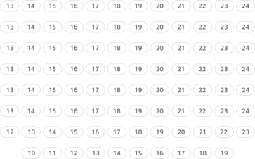 A(13~24 / 시야장애가능성있음), B~F(각13~24), G(12~23), H(10~19)