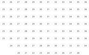A(25~36 / 시야장애가능성있음), B~F(각25~36), G(24~34), H(20~28)